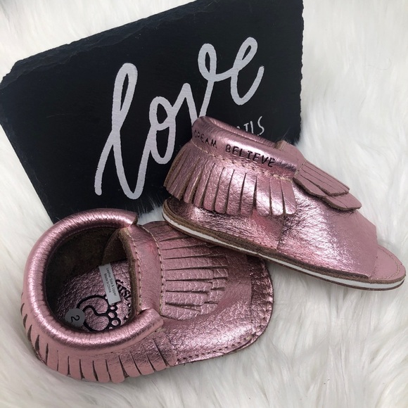 First Steps Pink Genuine Leather Sandel - Picture 5 of 6